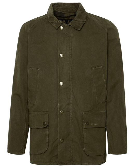 Barbour Green Ashby Cotton Jacket for men