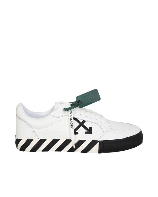 Off-White c/o Virgil Abloh Cotton Vulcanized Sneakers By . Detail With ...
