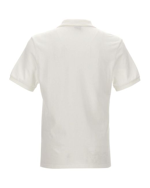 KENZO White Polo With Logo, for men