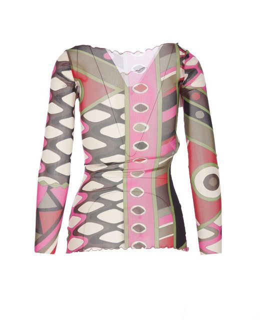 Emilio Pucci Pink Emilio T-Shirts And Polos