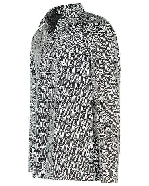 Dolce & Gabbana Gray Silk Shirt for men