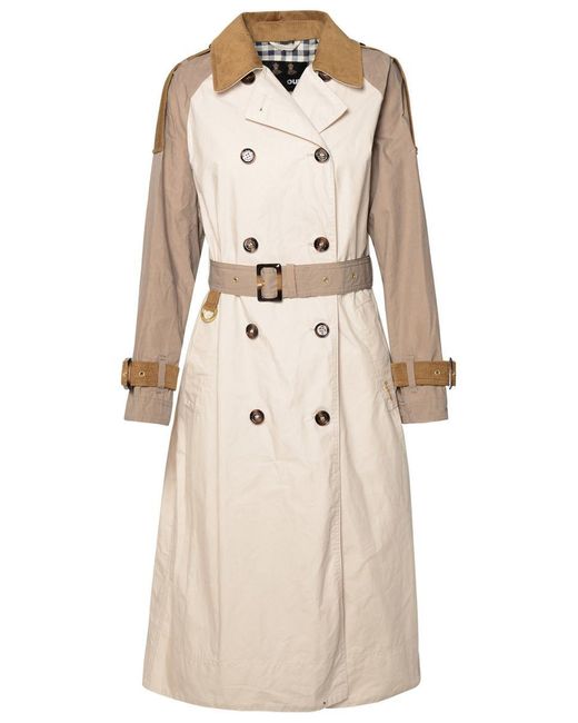 Barbour Natural 'Ingleby' Cotton Trench Coat