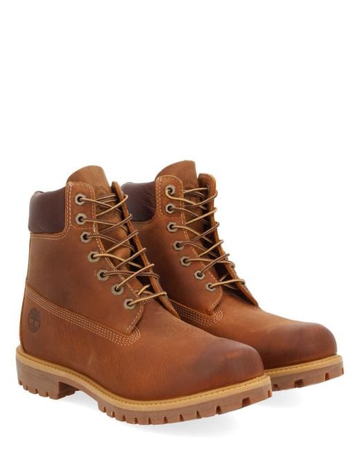 Timberland Brown Waterproof Lace-Up Boot for men
