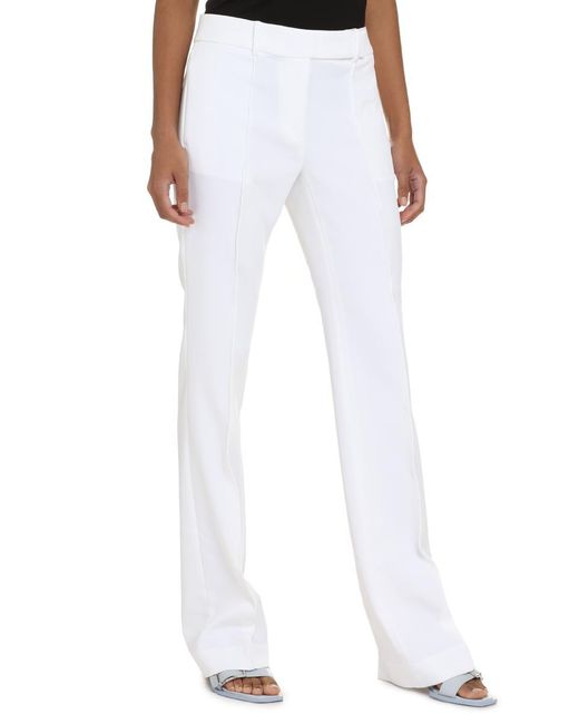 MICHAEL Michael Kors White Straight-leg Trousers