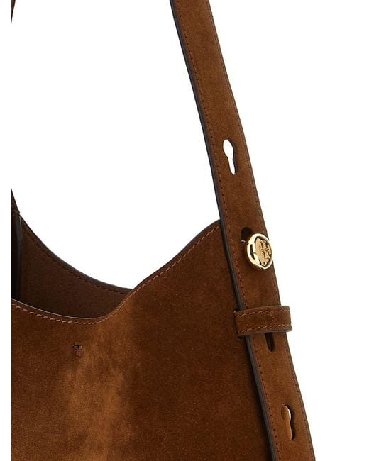 Tory Burch Brown 'romy Hobo' Small Shoulder Bag