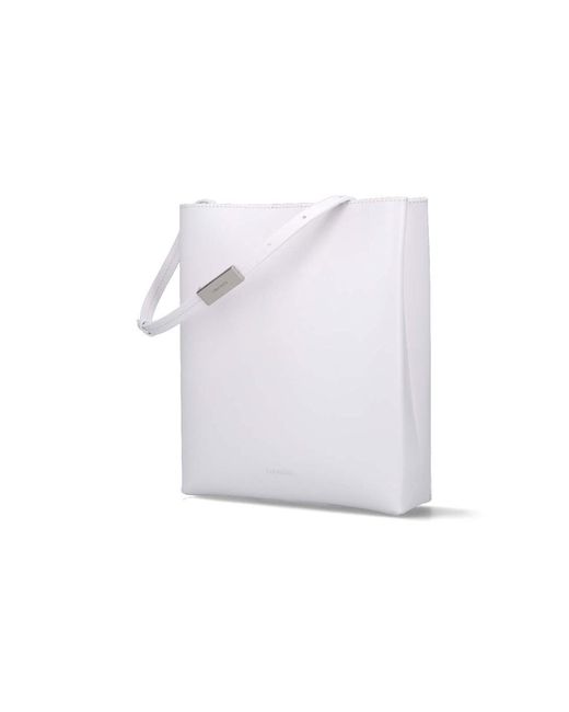 Calvin Klein White Logo Crossbody Bag