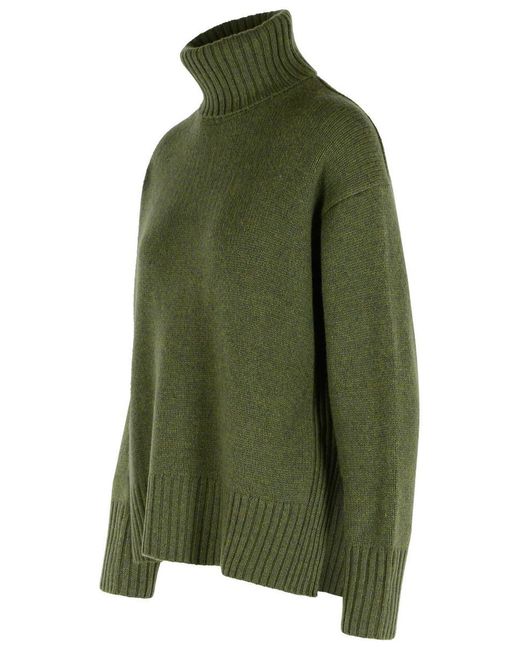 Polo Ralph Lauren Green Wool Turtleneck Sweater