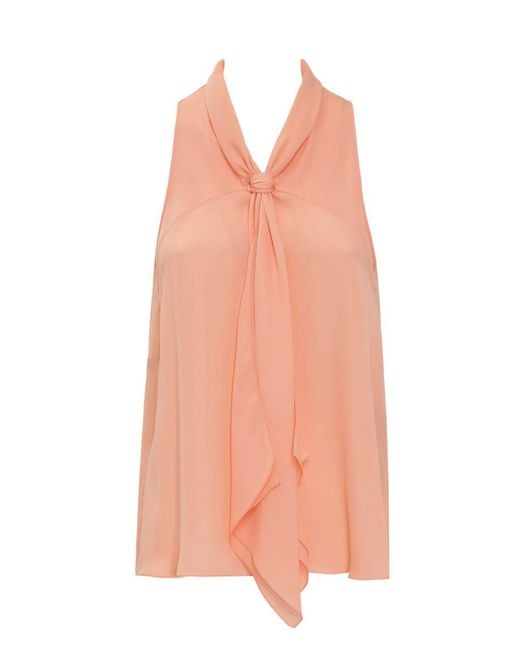Emporio Armani Pink Top With Knot