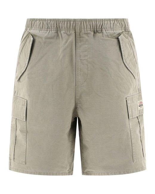 Stussy Gray "Cargo Beach" Shorts for men