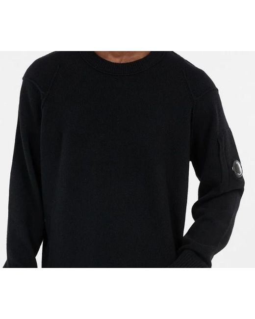 C P Company Black Sweaters for men