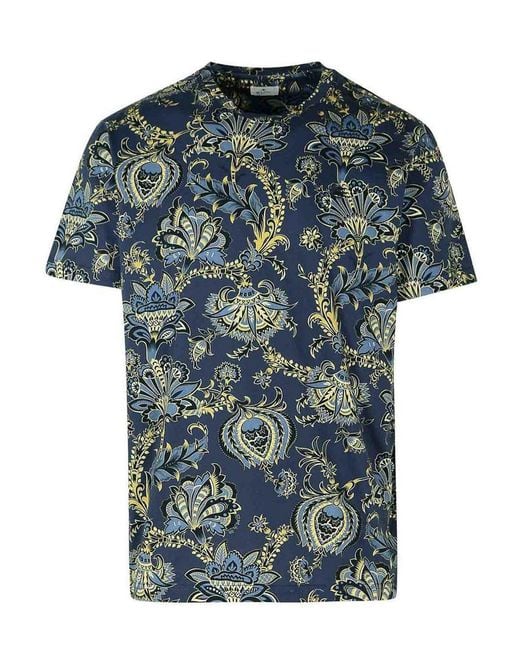 Etro Blue T-Shirts And Polos for men