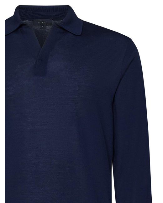 Sease Blue Lasca Polo Shirt for men