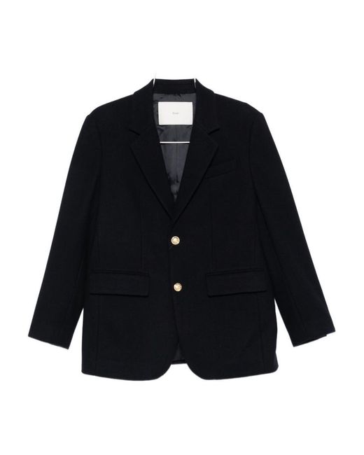 DUNST Blue Wool Single-Breasted Jacket