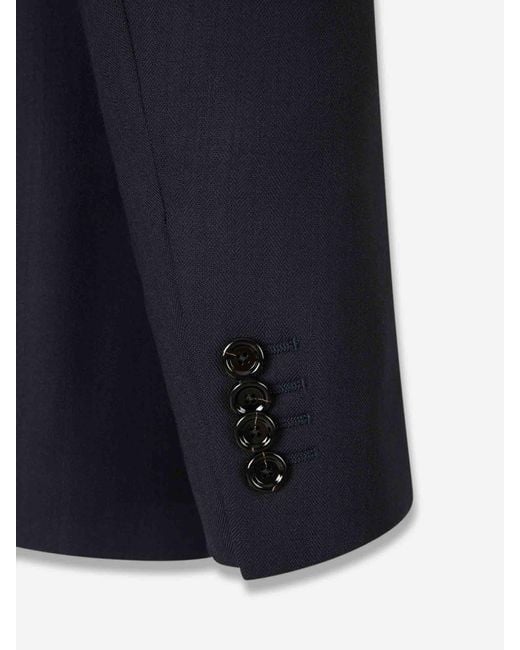 Lardini Blue Straight Wool Suit for men