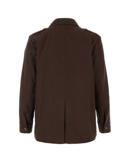 Weekend by Maxmara Brown Cotton Blend Bacca Jacket