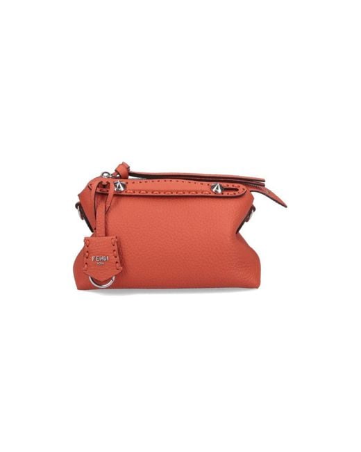 Fendi Red By The Way Selleria Mini Shoulder Bag