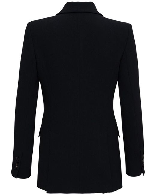 Alberto Biani Double-breasted Jacket In Black Cady