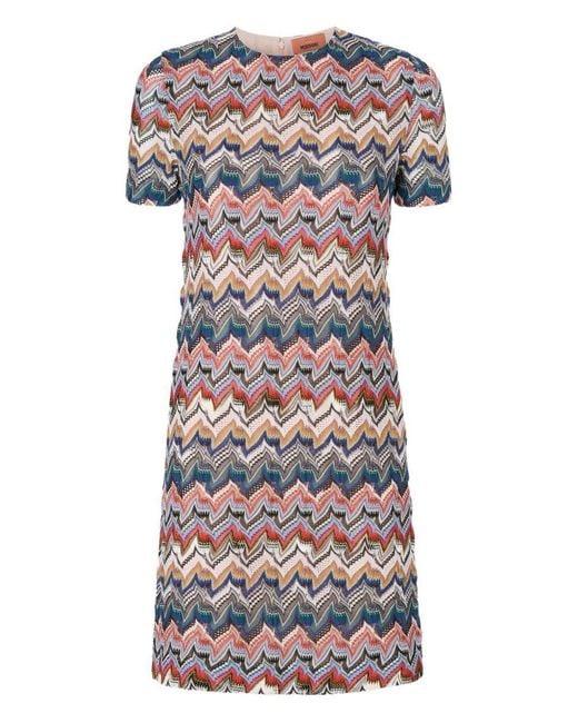 Missoni White Wool Blend Short Dress