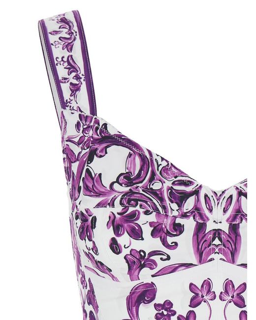 Dolce & Gabbana Purple Bustier