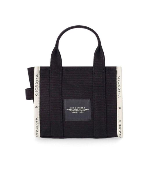 Marc Jacobs The Jacquard Small Tote Black Handbag