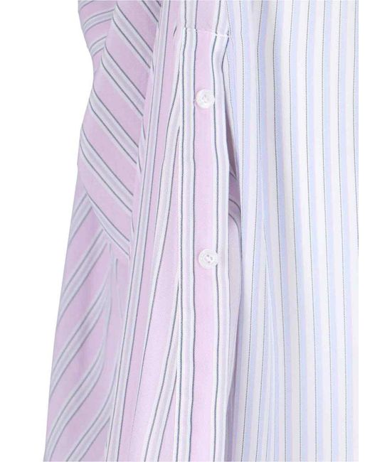Alexander Wang White Silk Wide-Leg Pants With Trompe-L'Ail Layering