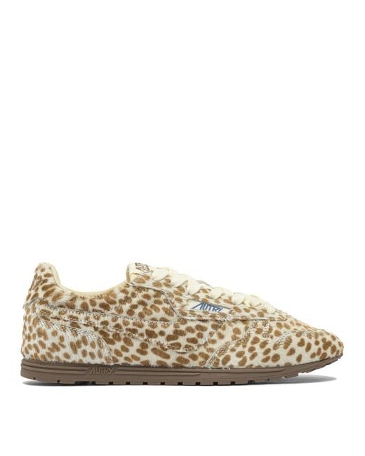 Autry Natural Windspin Low Wom Pony/Nylon Anim/Ivory