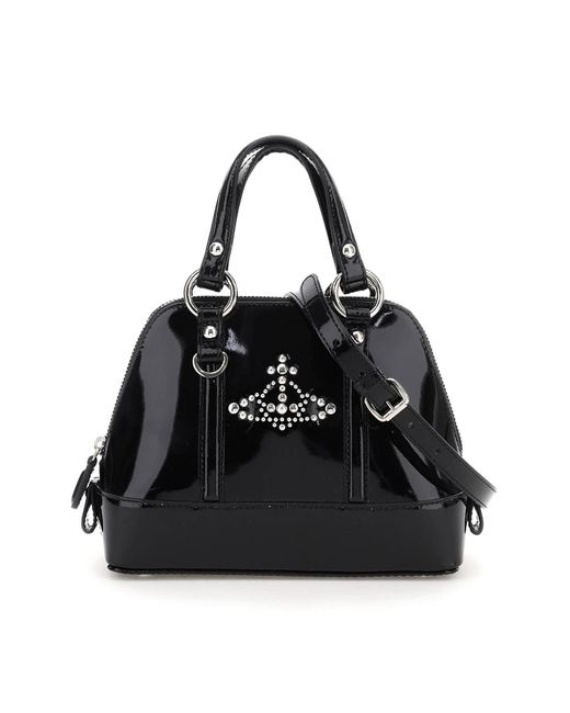 Vivienne Westwood Patent Leather Jordan Handbag in Black Lyst Canada