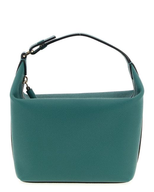 Valextra Green 'Mochi' Mini Handbag