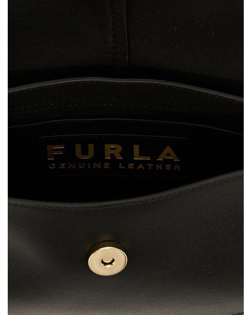 Furla Black Flow Shoulder Bags