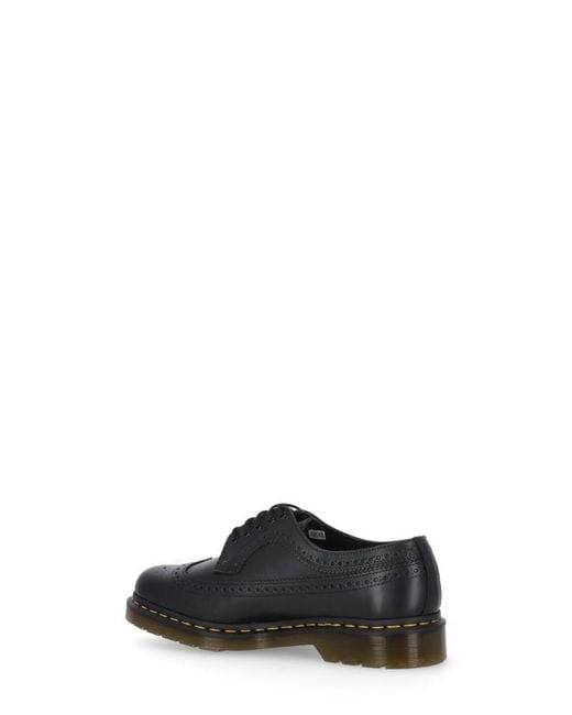 Dr. Martens Black Brogue 3989 Lace-Up Shoes for men