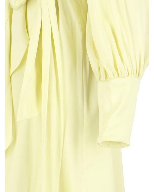 Zimmermann Yellow Asymmetrical Midi Dress