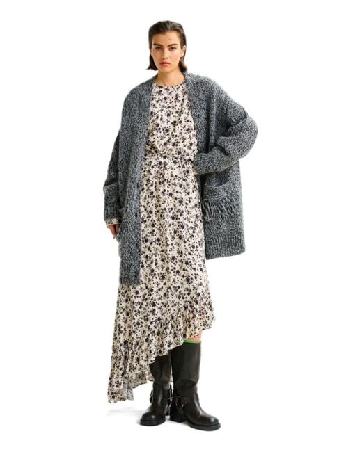 Essentiel Antwerp Gray Inlace Cardigan