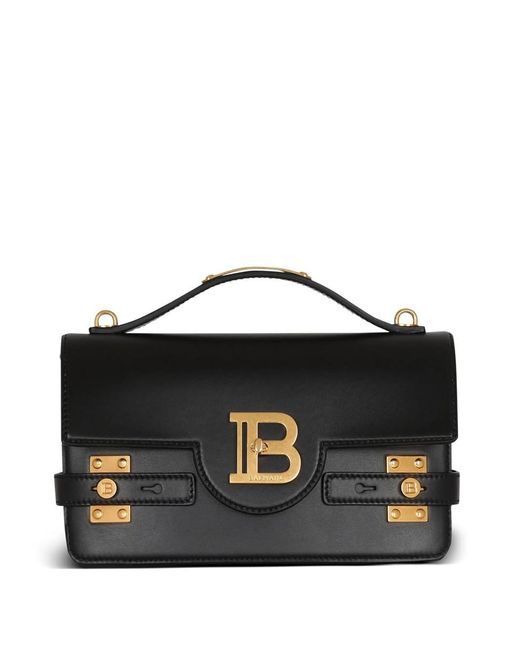 Balmain Black Classic Handle S Bags