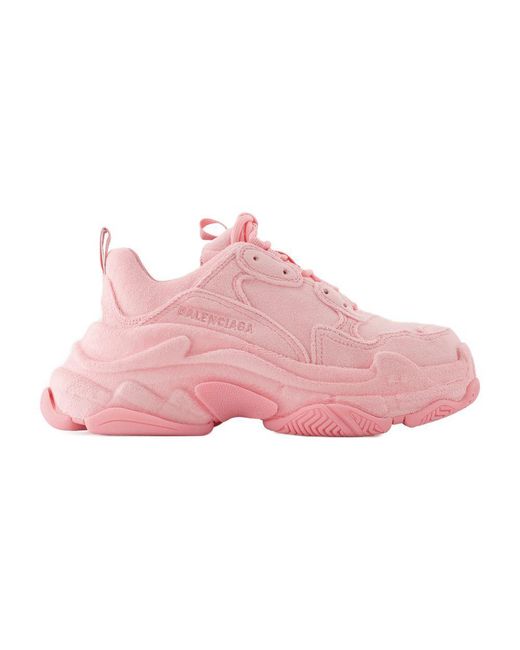 Balenciaga Pink Triple S Sneakers