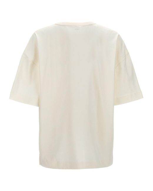 Lemaire White Pocket T-shirt for men