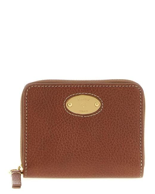 Mulberry Brown 'Zip Around' Wallet