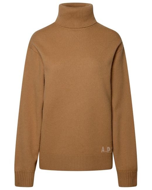 A.P.C. Brown Virgin Wool Sweater