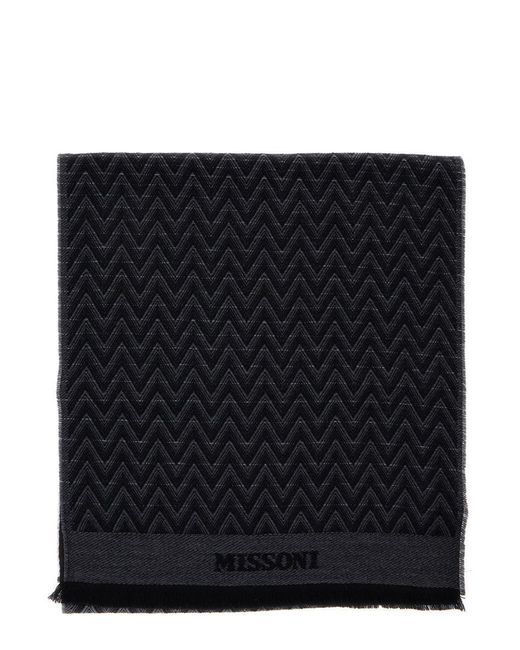 Missoni Black Sciarpa 38X180 for men