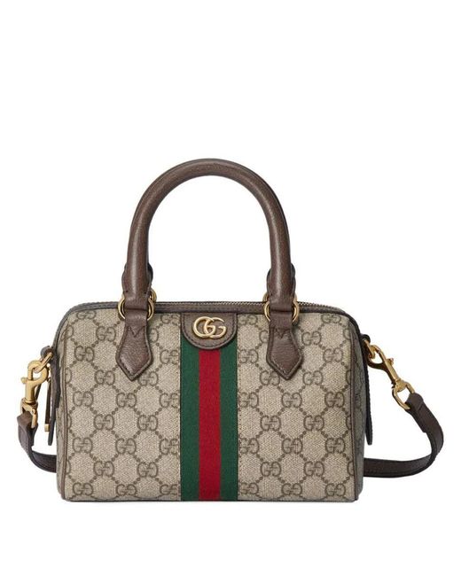 Gucci Brown Mini Ophidia Hand Bags