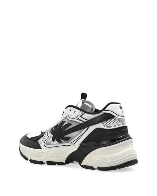 Palm Angels White Pa 4 Leather Sneakers Shoes