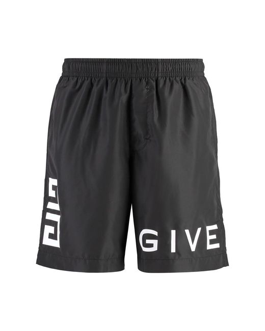 Givenchy Gray Nylon Swim Shorts for men