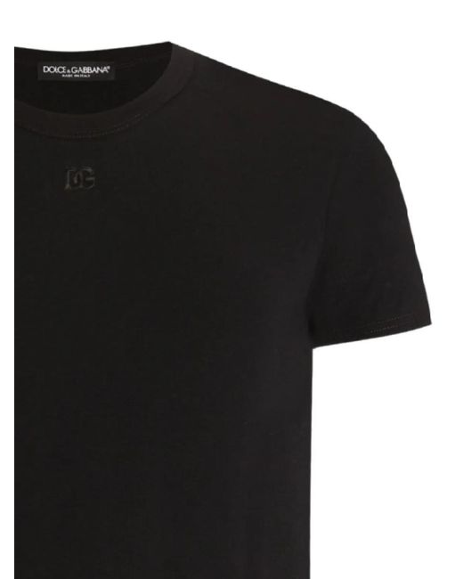 Dolce & Gabbana Black T-Shirts And Polos for men