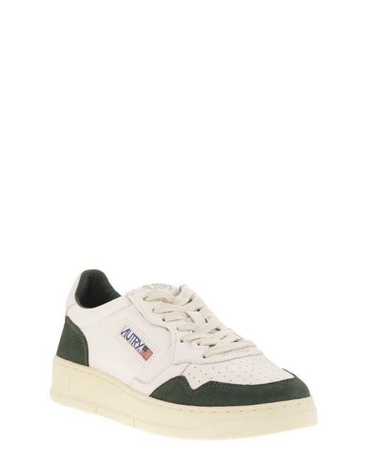 Autry White Medalist Low for men