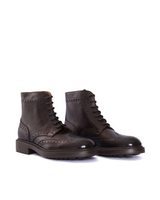 Doucal's Black Boot for men