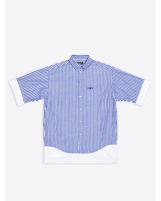 Balenciaga Cotton Shirt Clothing in Blue for Men | Lyst