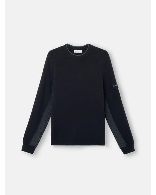 Stone Island Blue 5100005 Gauzed Effect Soft Organic Cotton And Nylon for men