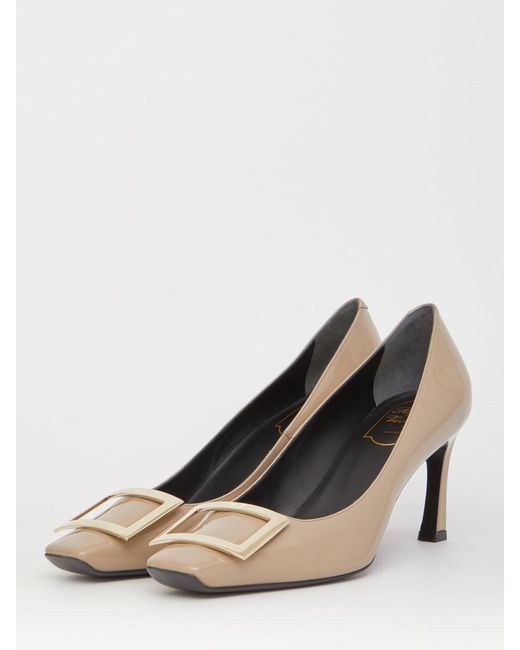 roger vivier belle vivier trompette leather pumps