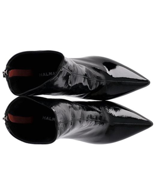 Halmanera Roxy Black Heeled Ankle Boot