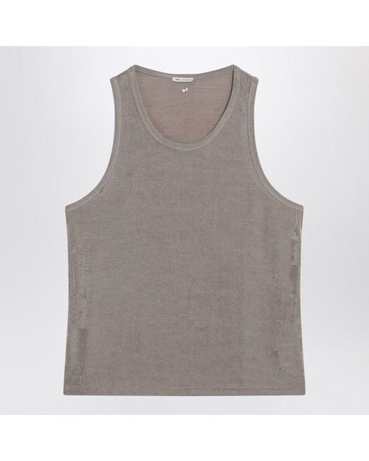 AMI Gray Ash-Coloured Tank Top for men
