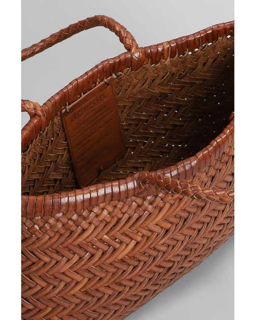Dragon Diffusion Brown Mini Flat Gora Baske Hand Bag Color
